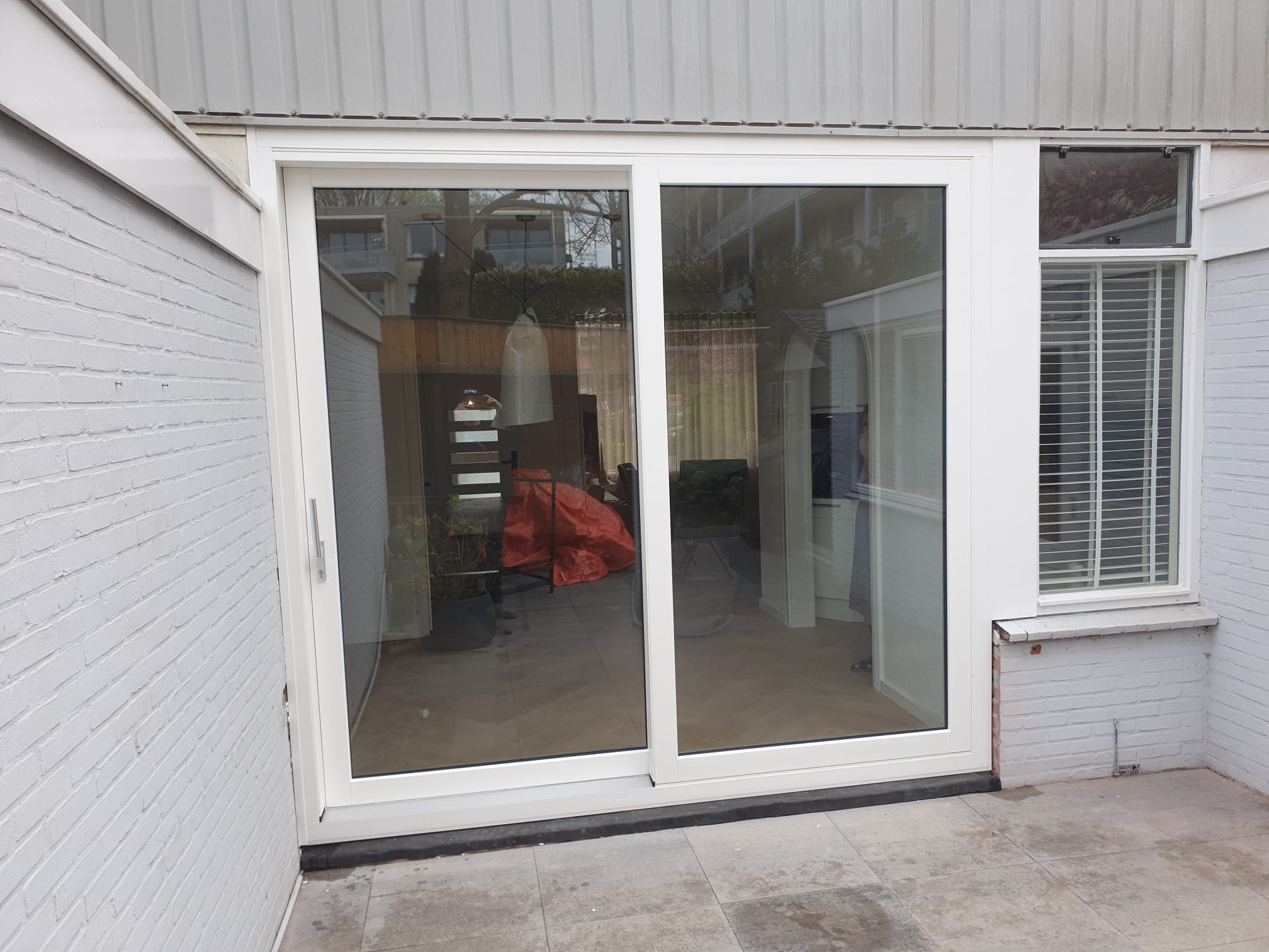 Muurtje naar schuifpui 3